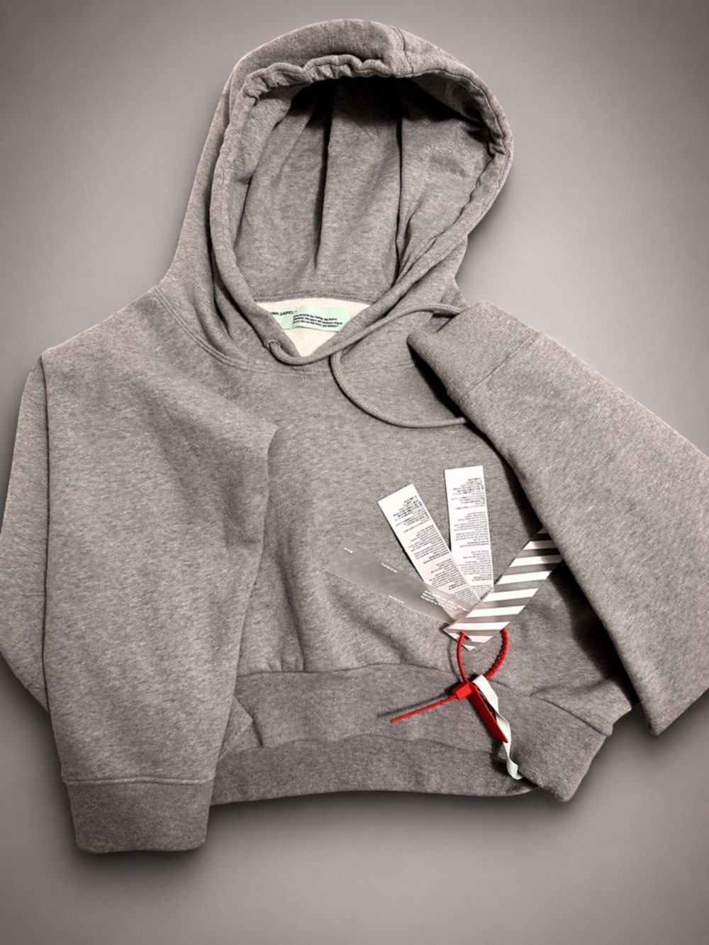 Off-White Gray Hoodie New With Tags